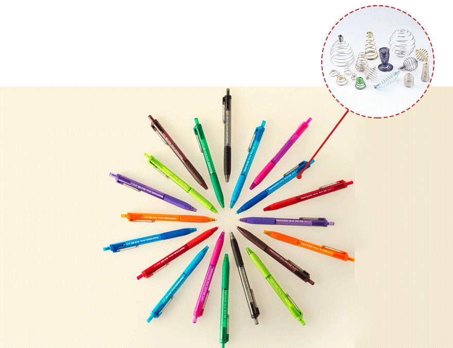 華爾賽彈簧應(yīng)用于文具行業(yè)